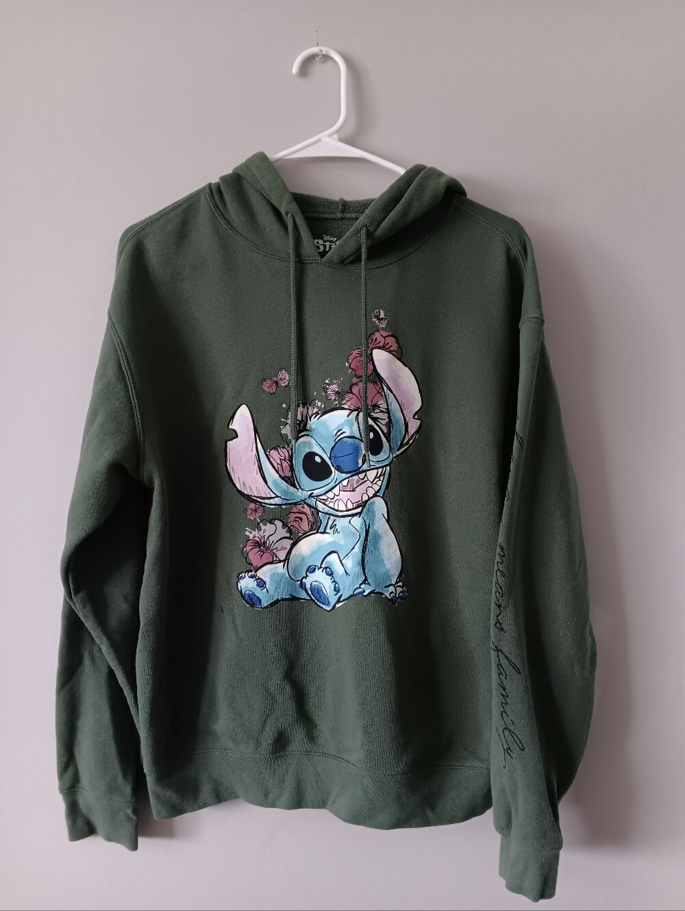 Disney Stitch Green Pullover Hoodie